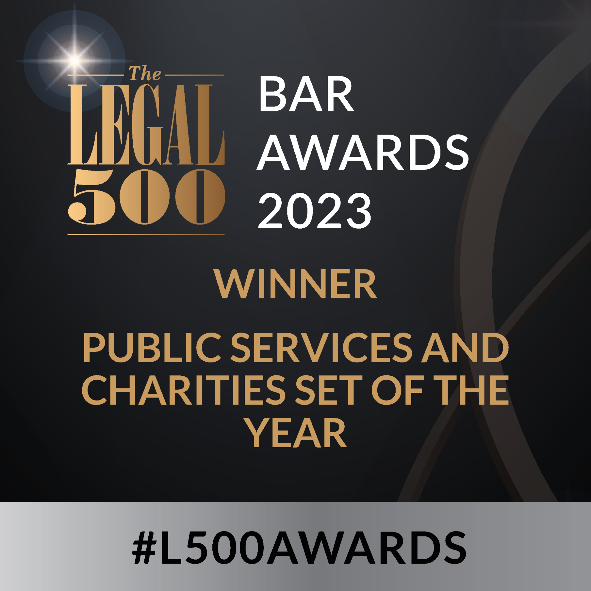 Public Services and Charities Set of the Year at the Legal 500 UK Bar ...